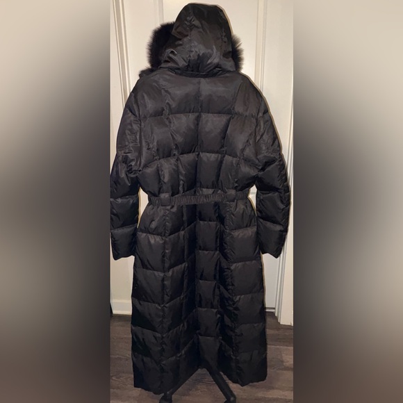 1 Madison Luxe Women's Down-Filled Coat with Front Vestee Black Size Large - Picture 13 of 13
